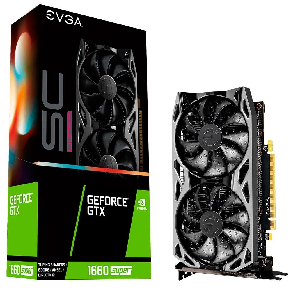 グラフィックボード・グラボ・ビデオカード EVGA GeForce GTX1660Super Sc Ultra Placa de Vídeo EVGA NVIDIA GeForce GTX 1660 Super SC Ultra Gaming