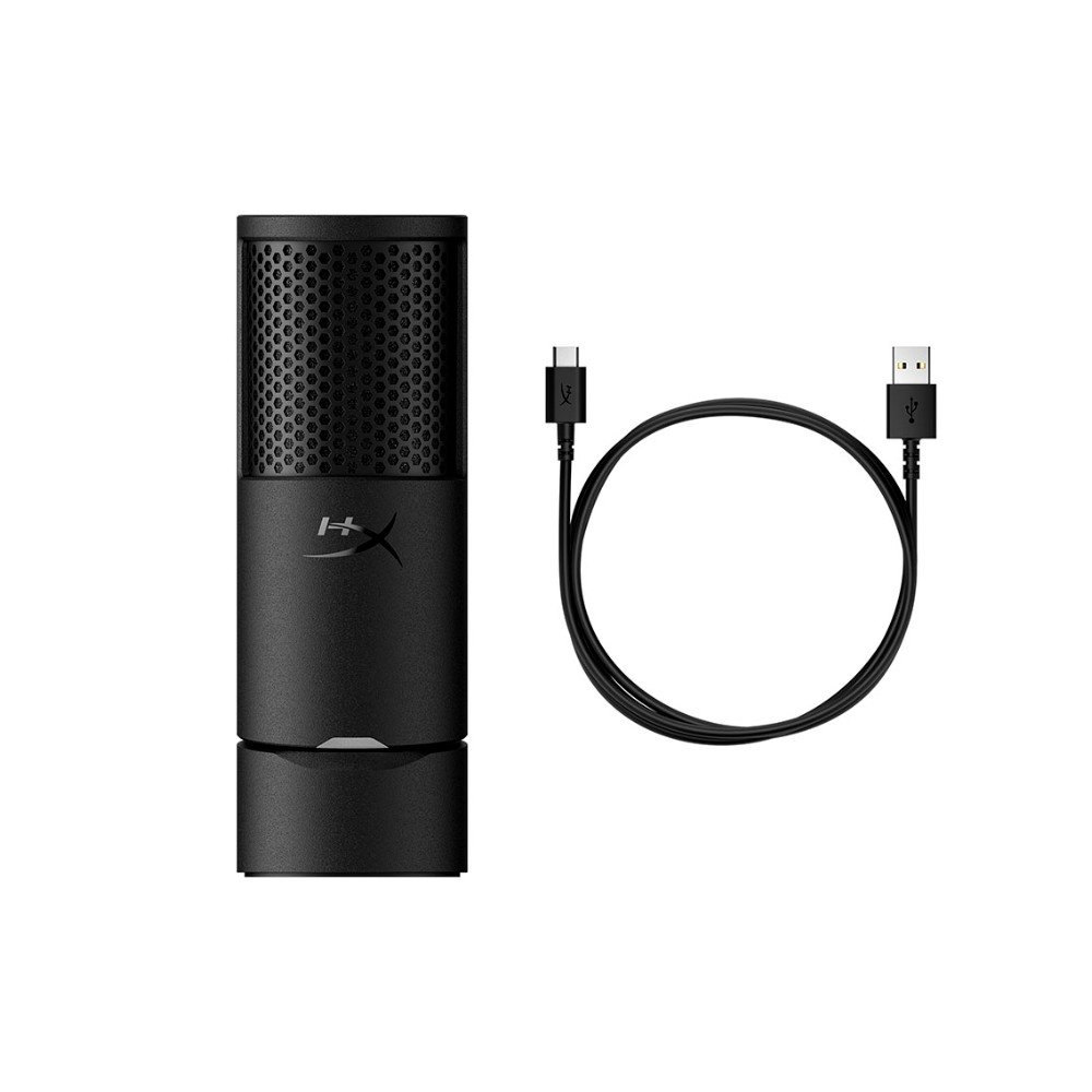Imagem 7 de 8 do produto Microfone Condensador HyperX SoloCast 2, USB-C, Preto - AR0A0AA