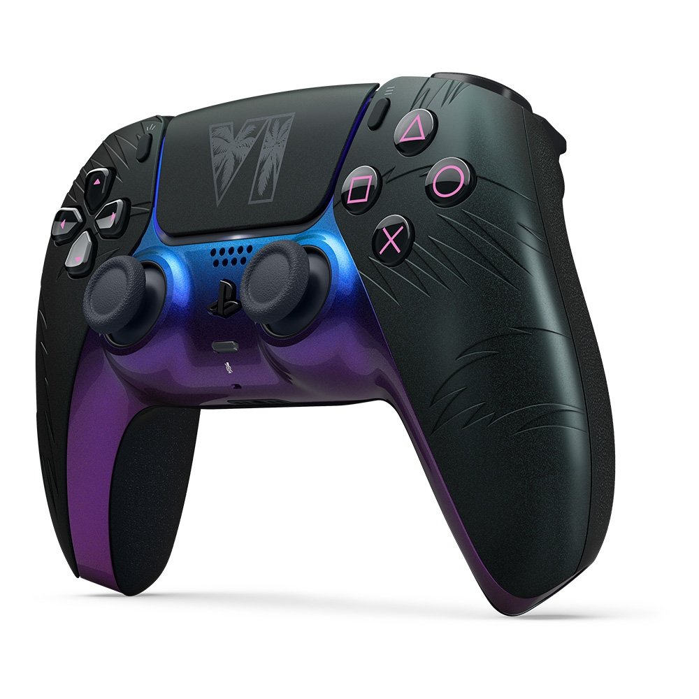 Imagem 3 de 6 do produto Controle Sem Fio Sony DualSense, PS5, Edição Limitada Grand Theft Auto VI, Preto - 1000056977