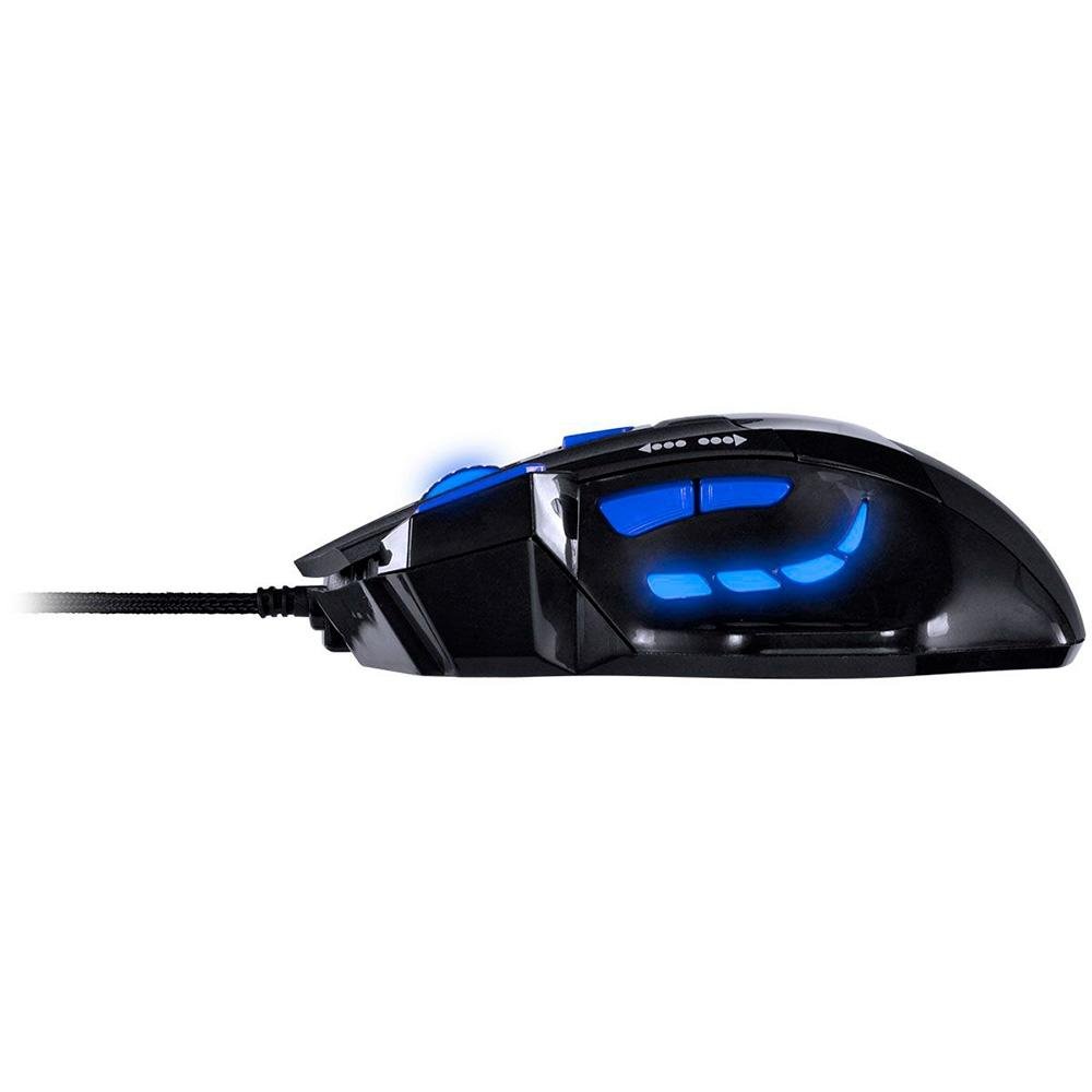 Imagem 7 de 8 do produto Mouse Gamer Vinik VX Gaming Black Widow, LED, 6 Botões, 2400DPI, Preto e Azul - GM104