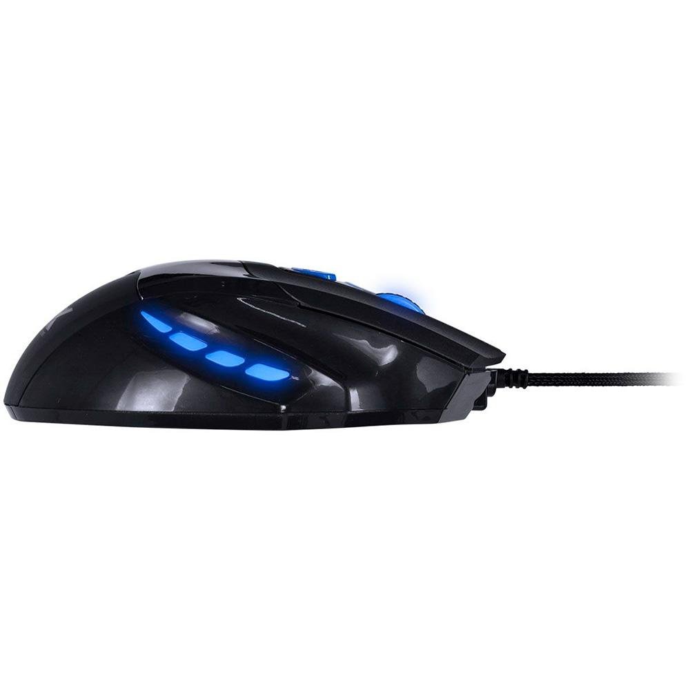 Imagem 6 de 8 do produto Mouse Gamer Vinik VX Gaming Black Widow, LED, 6 Botões, 2400DPI, Preto e Azul - GM104