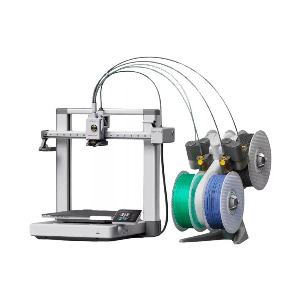 Imagem 6 de 11 do produto Kit Impressora 3D Bambu Lab A1 com AMS Lite, Bivolt - PF002-A+SA005-BRA +  Filamento PLA Preto Velvet 1kg - PL-PR-VE-1