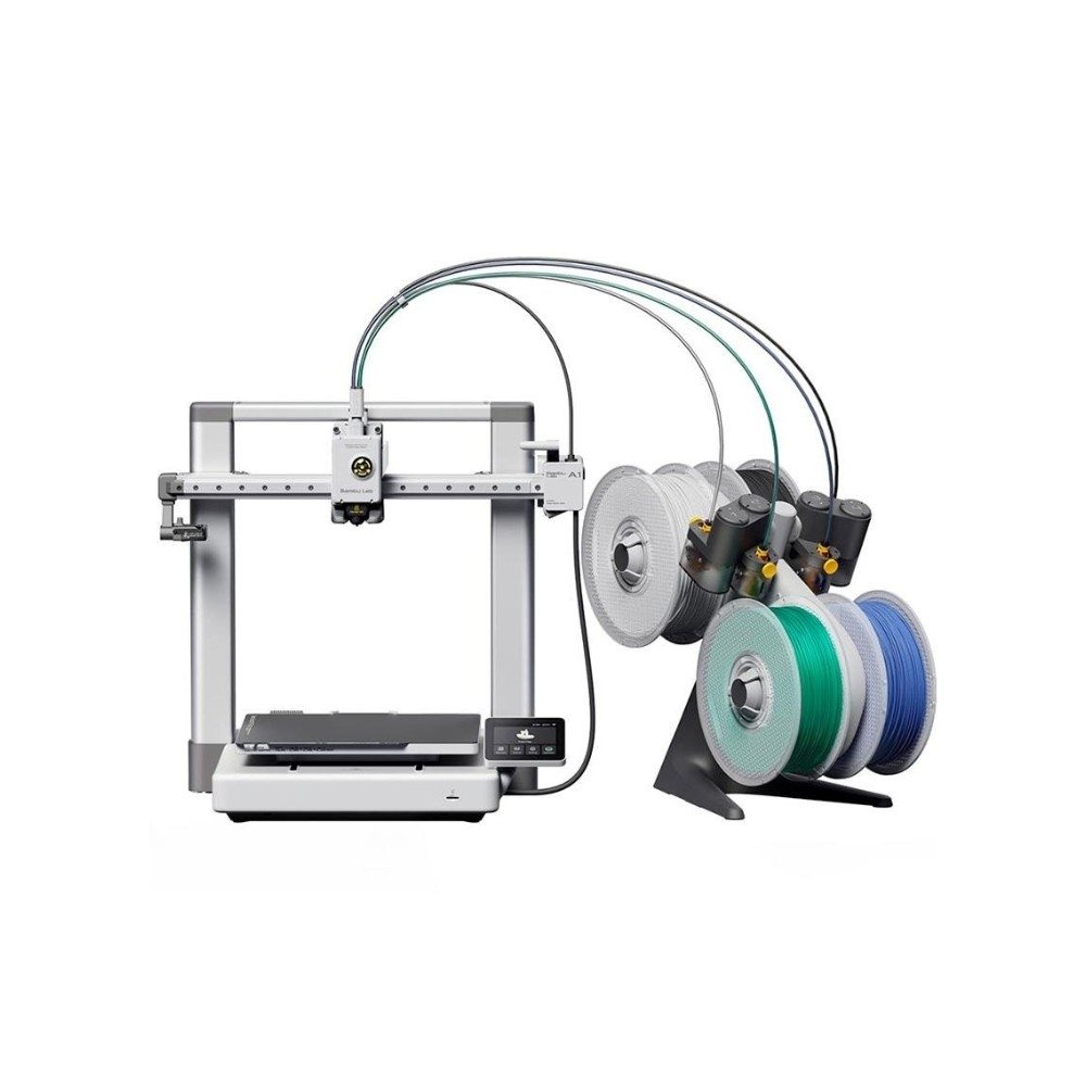 Imagem 7 de 11 do produto Kit Impressora 3D Bambu Lab A1 com AMS Lite, Bivolt - PF002-A+SA005-BRA +  Filamento PLA Preto Velvet 1kg - PL-PR-VE-1