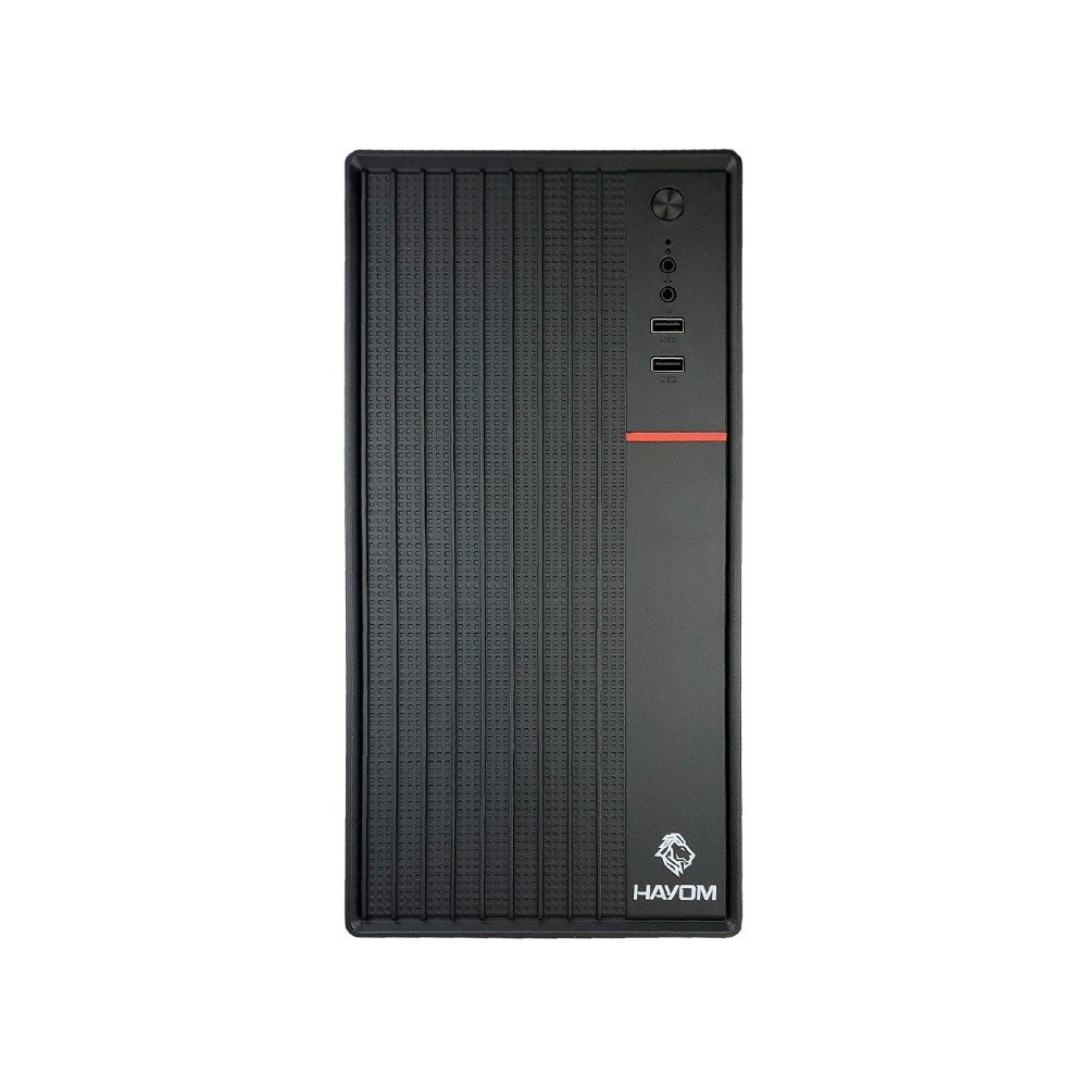 Imagem 2 de 7 do produto Gabinete Office Hayom GB1755, Mid Tower, Micro-ATX, Preto - GB1755