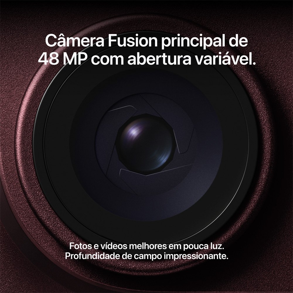 Imagem 3 de 11 do produto iPhone 18 Pro Max Apple 256GB, Câmera de 48MP, A20 Pro, Tela 6.9" Super Retina XDR, Bordô