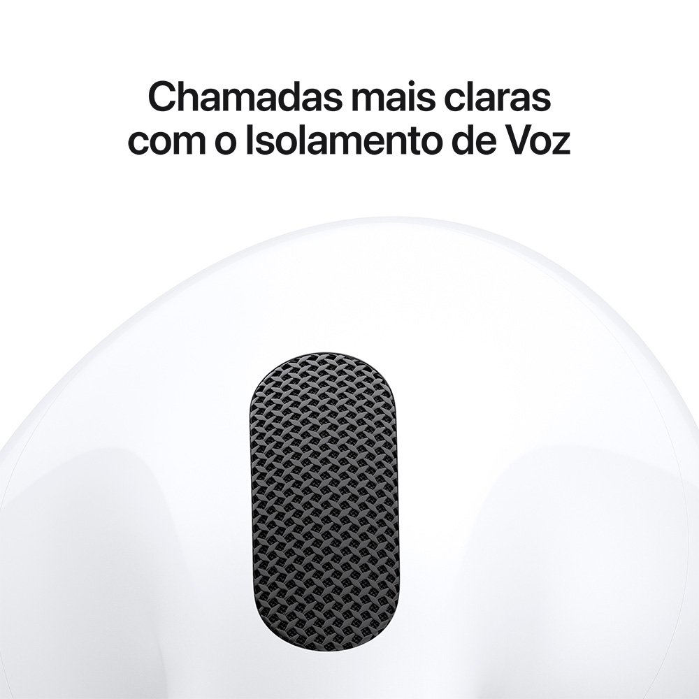 Imagem 7 de 9 do produto AirPods 5 Apple, Chip H2, Bluetooth 5.3, USB-C, Branco - MKFW4BZ/A