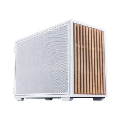 Gabinete Gamer Lian Li Dan Case B4 Wood, Micro-ATX, Painel em Madeira, USB Type-C, Inclui 2 Fans 120mm, Branco - B4W-WD