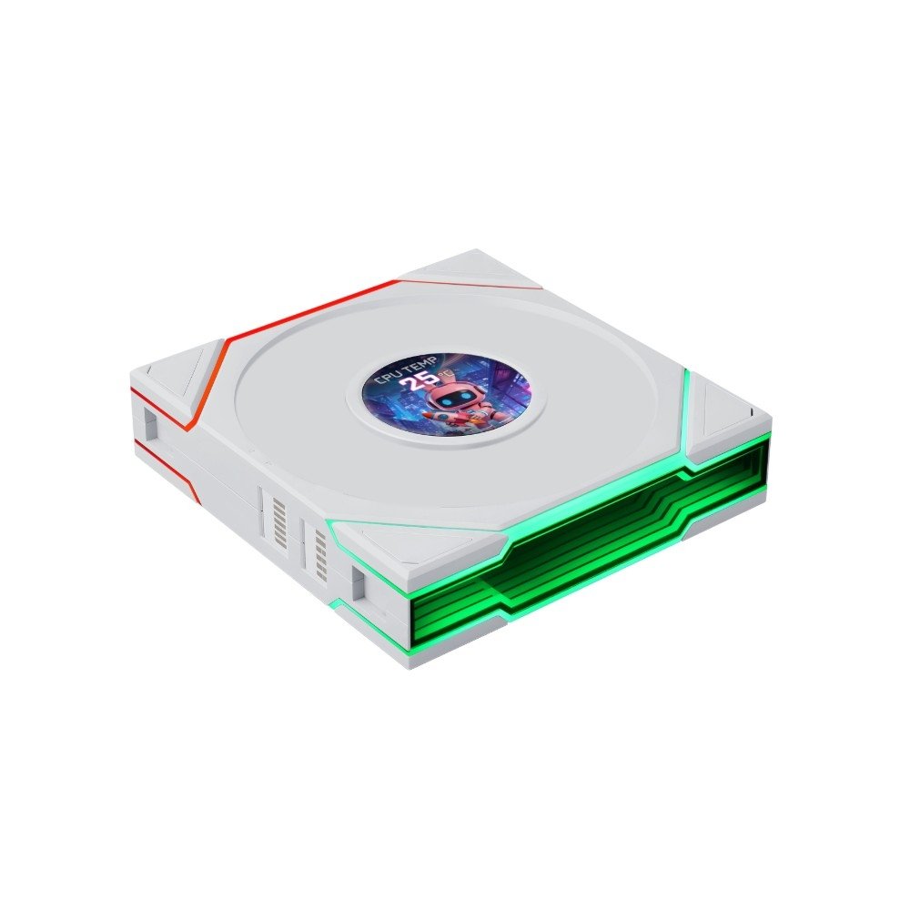 Ventoinha Lian Li Uni Fan TL LCD Flex Reverse Blade, 120mm, ARGB, PWM, Tela LCD 1.8, Branco - 12RTLLCD1F1W - view 5