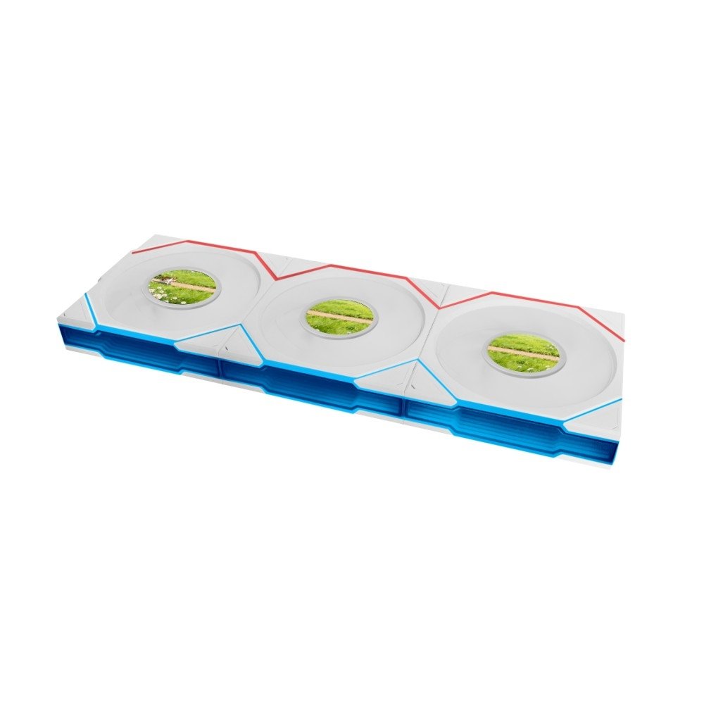 Kit Ventoinhas Lian Li Uni Fan TL LCD Flex Reverse Blade, 3x 120mm, ARGB, PWM, Tela LCD 1.8, Branco - 12RTLLCD1F3W - view 4