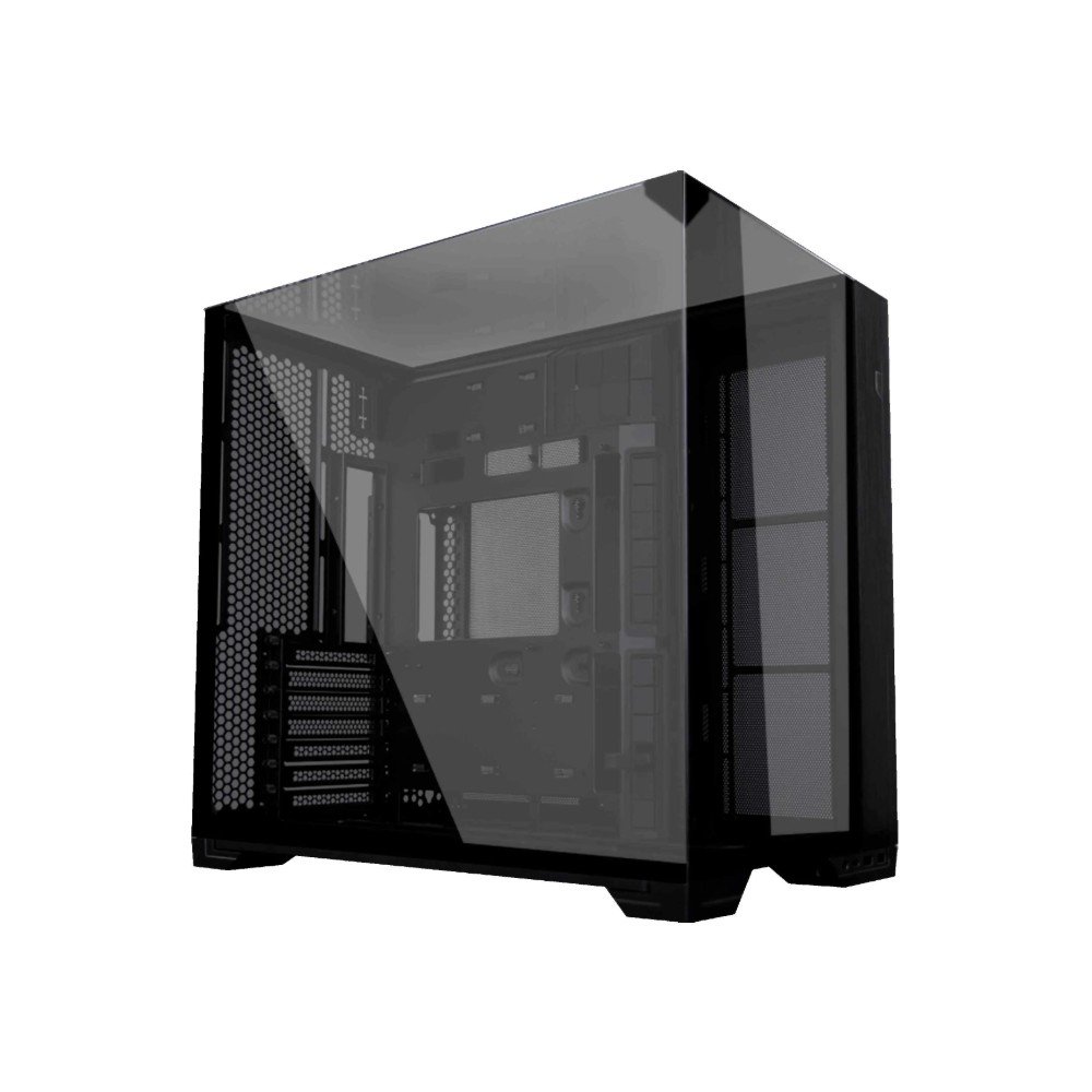 Gabinete Gamer Lian Li O11 Vision Compact, Aquário, ATX, Vidro Temperado Triplo, USB-C, Sem Fans, Preto - O11VPX-M BLACK