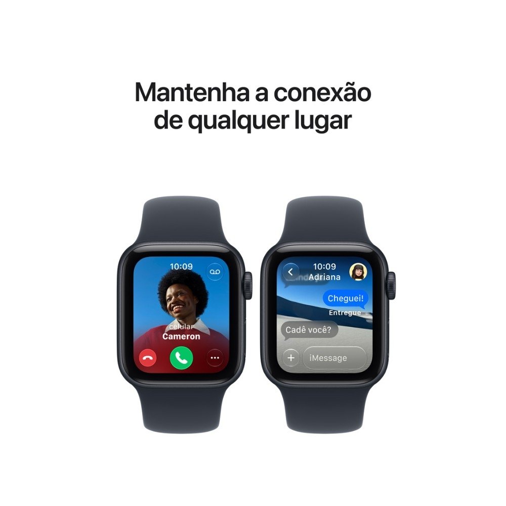 Apple Watch SE 3 GPS, Caixa estelar de Alumínio de 40 mm, Pulseira Esportiva Areia, Tamanho P/M - MJKR4AM/A - view 5
