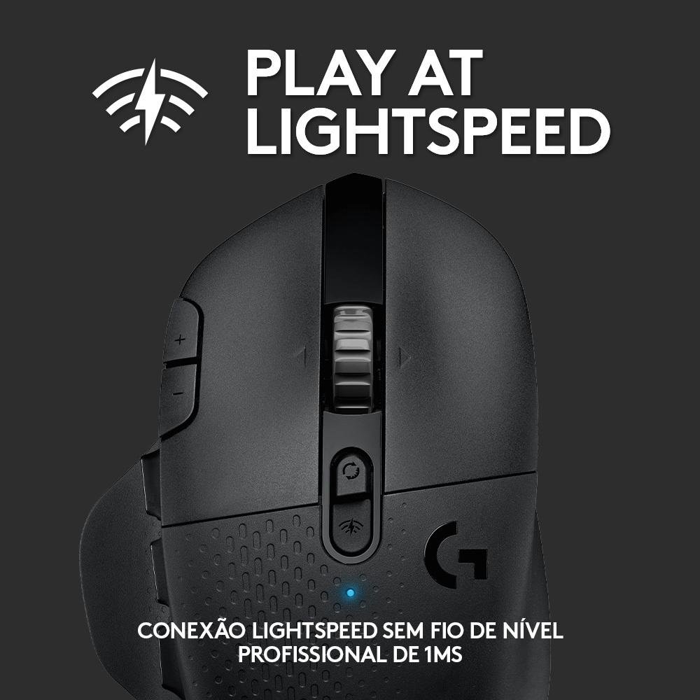 Mouse Gamer Sem Fio Logitech G604 com 15 Botões Programáveis