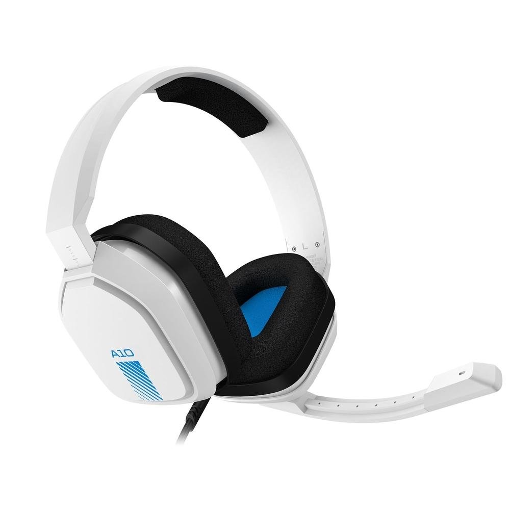 Headset Gamer Astro A10 para PlayStation, Nintendo Switch, PC e Xbox - Branco/Azul - 939-001853 Headset Gamer Astro A10 para PlayStation, Nintendo Switch, PC e Xbox - Branco/Azul - 939-001853