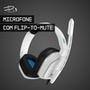 Headset Gamer Astro A10 para PlayStation, Nintendo Switch, PC e Xbox - Branco/Azul - 939-001853