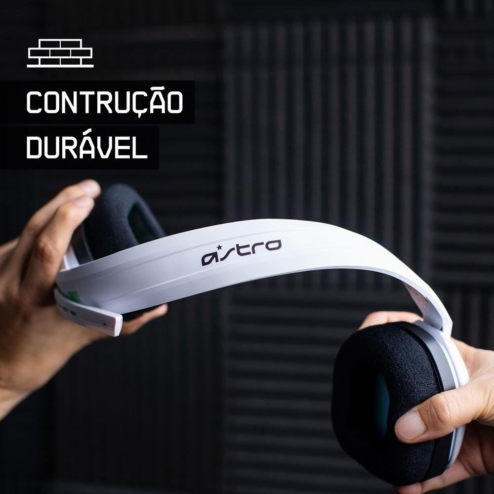 Headset Gamer Astro A10 para PlayStation, Nintendo Switch, PC e Xbox - Branco/Azul - 939-001853 Headset Gamer Astro A10 para PlayStation, Nintendo Switch, PC e Xbox - Branco/Azul - 939-001853