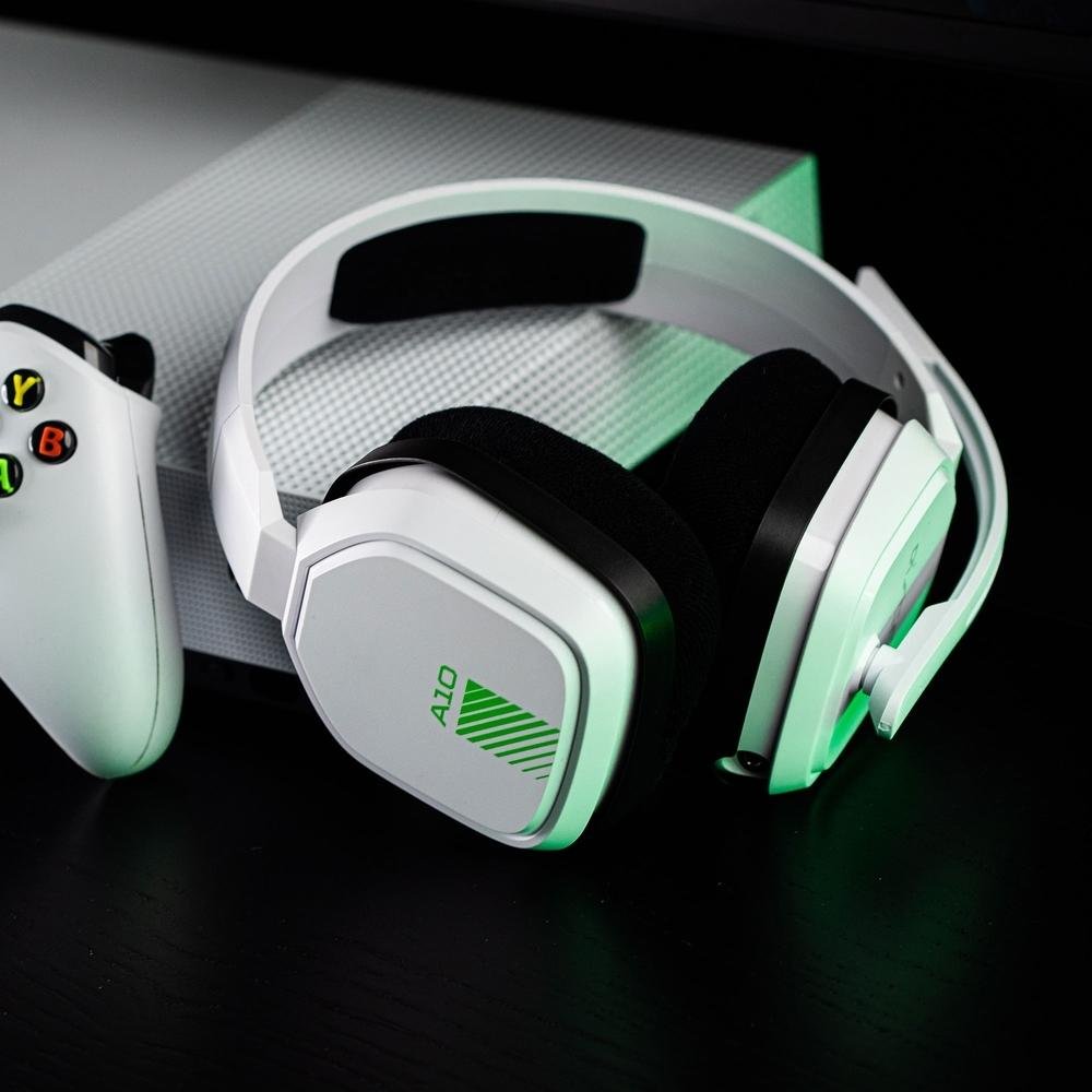 Imagem 8 de 8 do produto Headset Gamer Astro A10 para Xbox, PlayStation, PC, Mac - Branco/Verde - 939-001854