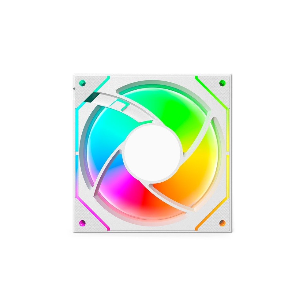 Ventoinha C3Tech F9-L330WHRGB, 120mm, ARGB, 4 Pinos, Branco - F9L330WHRGB - view 4