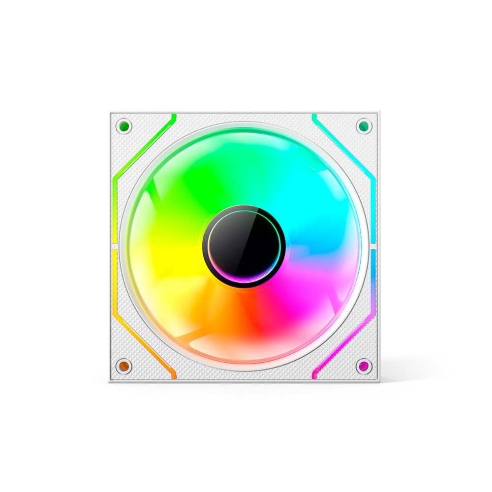 Ventoinha C3Tech F9-L330WHRGB, 120mm, ARGB, 4 Pinos, Branco - F9L330WHRGB - view 3