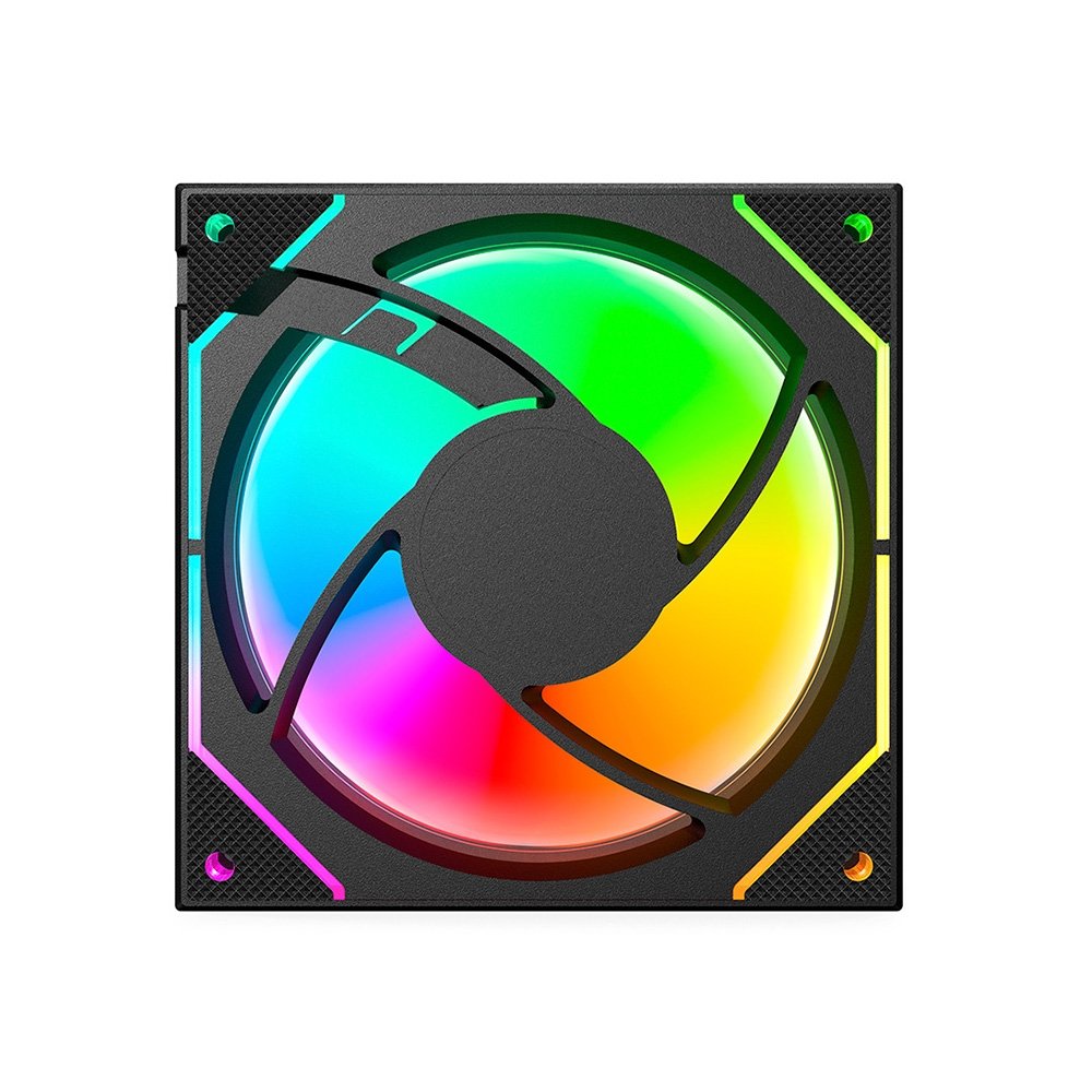 Ventoinha C3Tech F9-L330BKRGB, 120mm, ARGB, 4 Pinos, Preto - F9L330BKRGB - view 3
