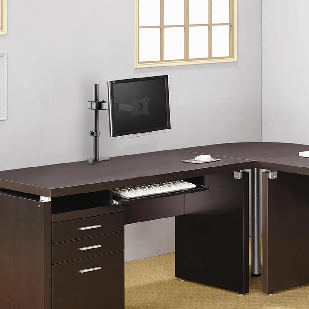 Imagem 4 de 4 do produto Suporte de Mesa Articulado para Monitor de 17" a 34" ELG, Altura Ajustável, VESA, Preto - F50N