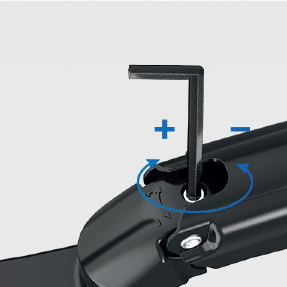 Suporte de Mesa Articulado para Monitores de 17" a 35", ELG, Ajuste de altura com Pistão a Gás - F80N