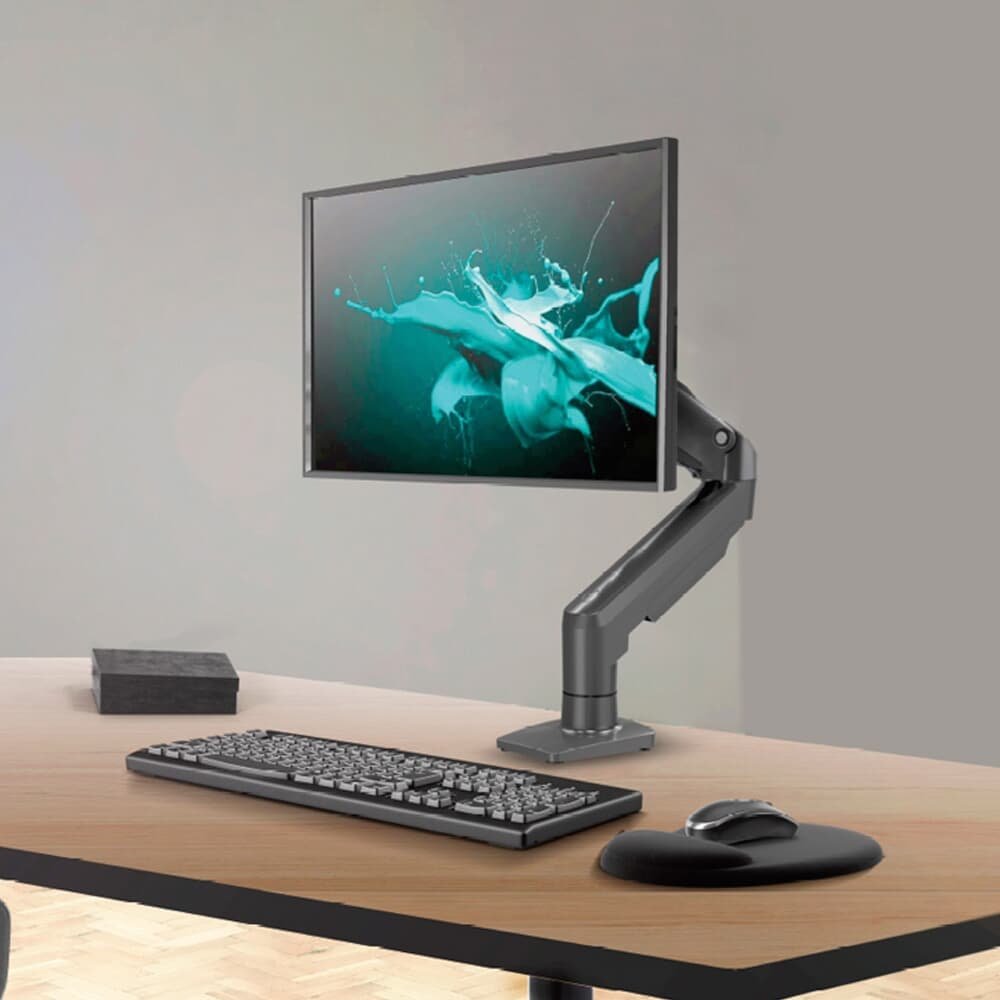 Suporte de Mesa Articulado para Monitores de 17" a 35", ELG, Ajuste de altura com Pistão a Gás - F80N