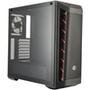 Gabinete Gamer Cooler Master Masterbox MB511 TG, Mid Tower, com FAN, Lateral em Vidro, Preto/Vermelho - MCB-B511D-KGNN-S00