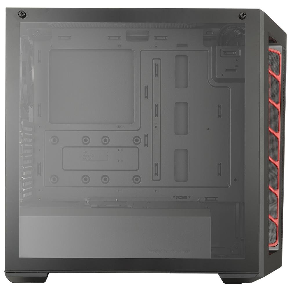 Gabinete Gamer Cooler Master Masterbox MB511 TG, Mid Tower, com FAN, Lateral em Vidro, Preto/Vermelho - MCB-B511D-KGNN-S00