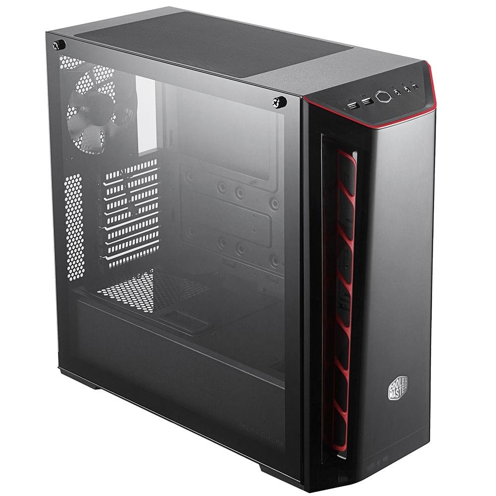 Gabinete Gamer Cooler Master MB520 TG, Mid Tower, com FAN, Lateral em Vidro, Preto/Vermelho - MCB-B520-KGNN-S00 Gabinete Gamer Cooler Master MB520 TG, Mid Tower, com FAN, Lateral em Vidro, Preto/Vermelho - MCB-B520-KGNN-S00