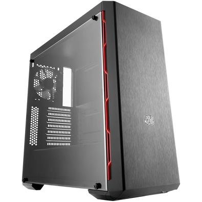 Cooler Master MB600L , design sleek e elegante. O painel frontal escovado confere ao gabinete uma aparência elegante. Mostre sua construção com estilo