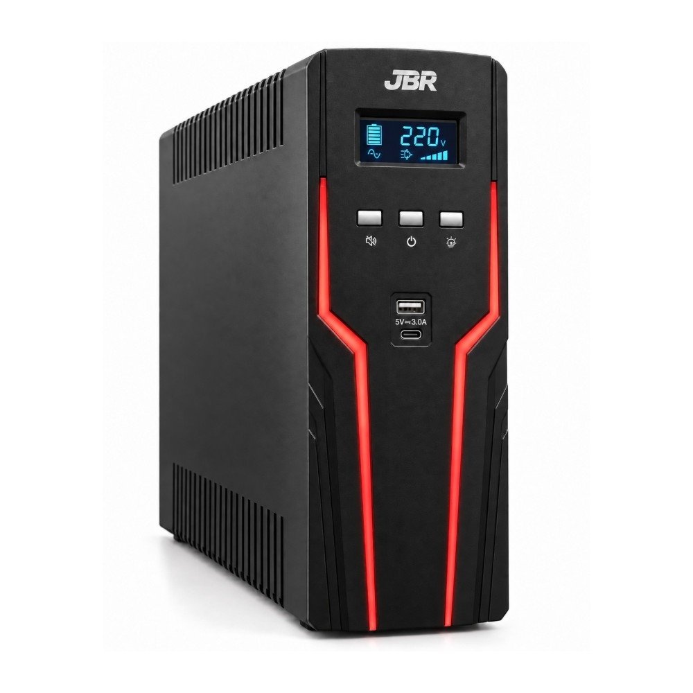 Nobreak Gamer JBR Zeus 1500VA, Monofásico, Entrada e Saída 220V, Preto - JBR-NG1500220 - view 4