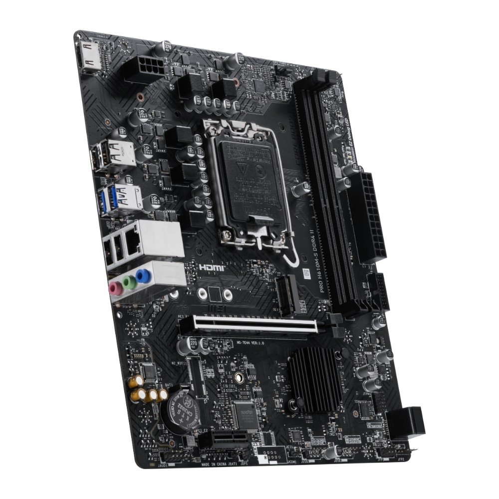 Imagem 6 de 7 do produto Placa Mãe MSI PRO H610M-S DDR4 II, LGA 1700, Micro-ATX, DDR4 - PRO H610M-S DDR4 II