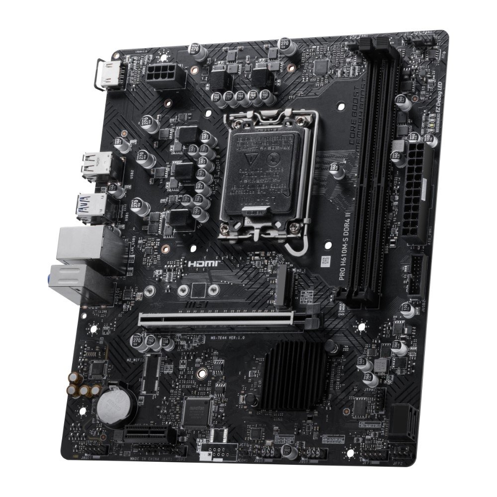 Imagem 3 de 7 do produto Placa Mãe MSI PRO H610M-S DDR4 II, LGA 1700, Micro-ATX, DDR4 - PRO H610M-S DDR4 II