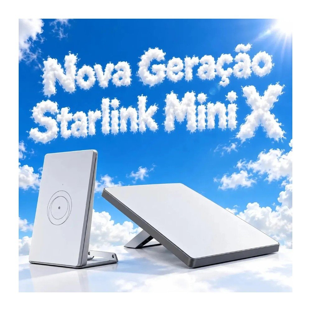 Imagem 3 de 9 do produto Kit Starlink Mini X, Antena + Roteador, Internet via Satélite, Wi-Fi 5, Branca - 02535308-501