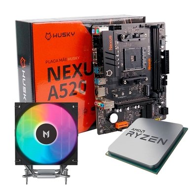 Kit Upgrade Processador Ryzen 5 e A520 | KaBuM!