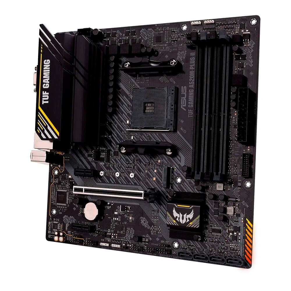 Placa-Mãe ASUS TUF GAMING A520M-PLUS II + Processador AMD Ryzen 5 5500F + Air Cooler Gamer Rise Mode X2 - view 3