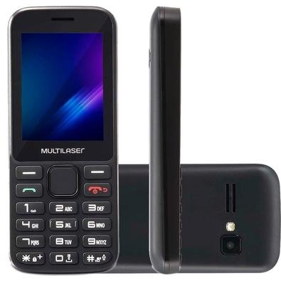 Celular Multilaser Zapp, Tela 2.4´, 32GB, Bluetooth, Preto - P9098 | KaBuM!