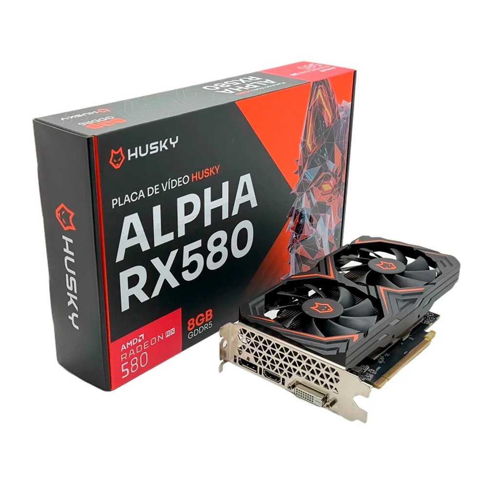 Placa De Vídeo Husky Alpha RX 580 + Fonte Fortrek Black Hawk, 500W, 80 Plus Bronze - view 2