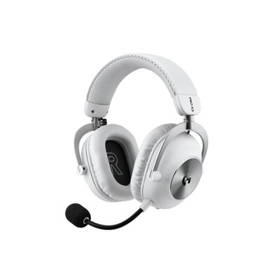 Headset Gamer Sem Fio Logitech G PRO X3 LIGHTSPEED, Microfone 48 kHz, Drivers de Grafeno 50 mm, Bluetooth, USB 3,5 mm, Branco - 981-001747