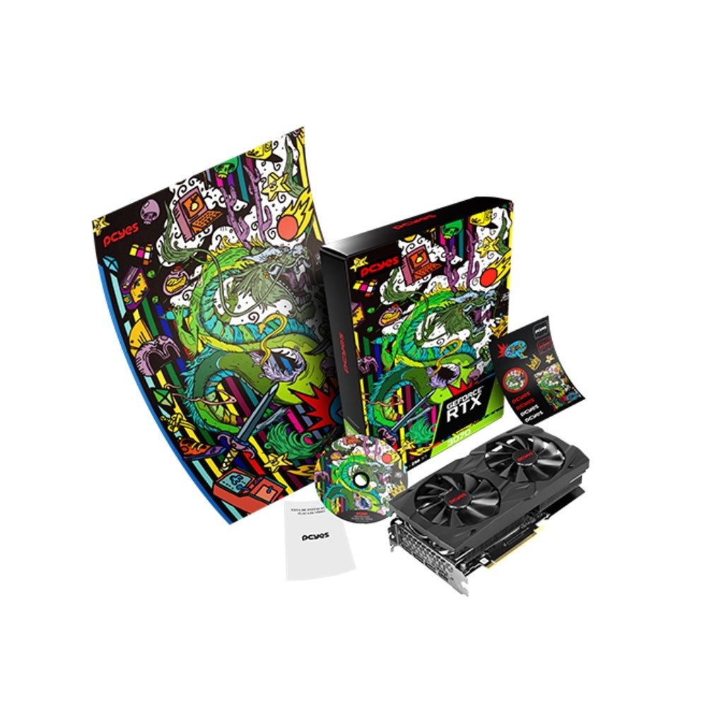 Placa de Vídeo PcYes RTX 3070 GAMING PRO NVIDIA Geforce, 8GB GDDR6 256 BITS - GRAFFITI SERIES - PRTX3070GP8DR6256 - view 6