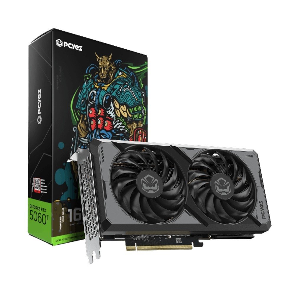 Imagem 4 de 6 do produto Placa de Vídeo Nvidia PcYes RTX 5060 TI 16GB GDDR7 128BITS DUAL FAN PVRTX5060TIB2F16G