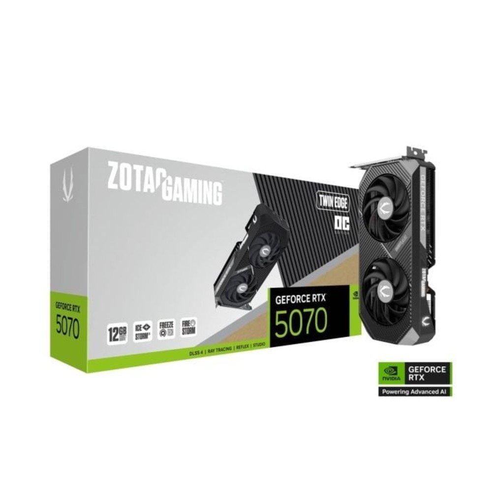 Placa de Vídeo Zotac RTX 5070 NVIDIA Geforce, 12GB 192 BITS GDDR7 TWIN EDGE OC - ZT-B50700H-10A - view 2