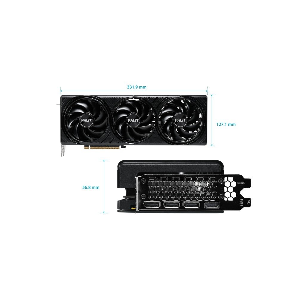 Placa de Vídeo Palit RTX5080 INFINITY 3 16GB GDDR7 - NE75080019T2-GB2035S - view 6
