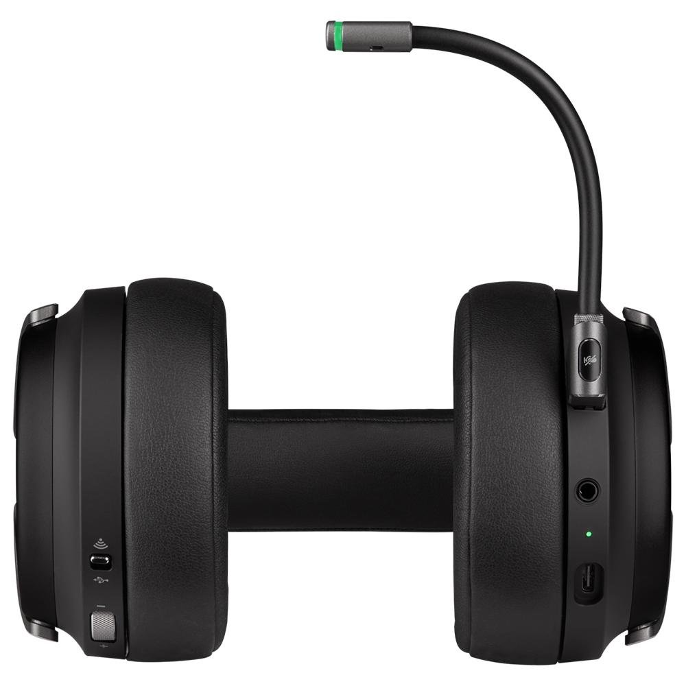 Headset Sem Fio Gamer Corsair Virtuoso Premium Carbono, RGB, Som Surround 7.1, Drivers 50mm, Múltiplas Plataformas - CA-9011185-NA
