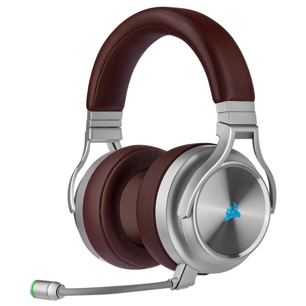 ヘッドホン CORSAIR VIRTUOSO RGB WIRELESS SE Headset Sem Fio Gamer Corsair Virtuoso SE Premium, RGB, Som