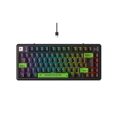Teclado Mecânico Gamer Havit HV-KB916L Pro, Switch Magnético, ARGB, Knob de Volume, ABNT2, USB-C, Preto - HV-KB916L Pro