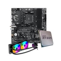 Kit Upgrade Placa-Mãe Msi B550m WiFi6E + Processador Amd Ryzen 7 5700x + Water Cooler 240mm