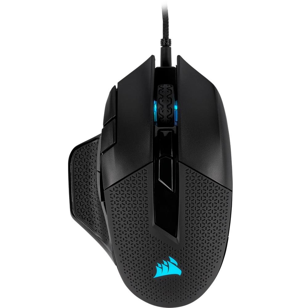 Mouse Gamer Corsair NightSword, RGB, 8 Botões, 18000DPI, Preto - CH-9306011-NA Mouse Gamer Corsair NightSword, RGB, 8 Botões, 18000DPI, Preto - CH-9306011-NA