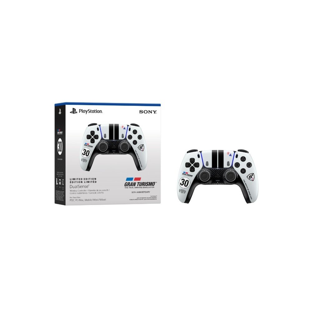 Imagem 6 de 6 do produto Controle Sem Fio Sony DualSense, Edição Limitada Gran Turismo, PS5, PC, Bluetooth, USB-C - 1000056957