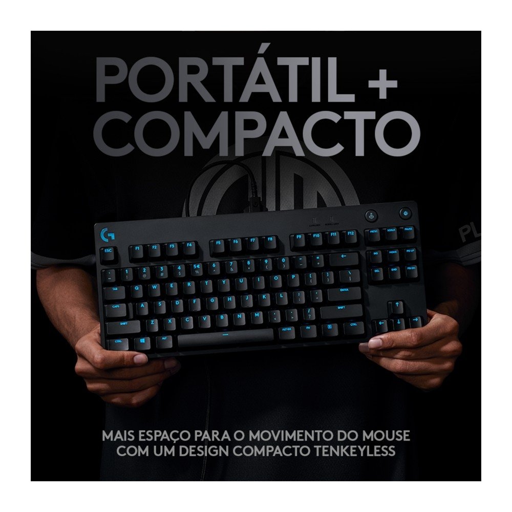 Teclado Mecânico Gamer ( Balão.info) PRO com Layout US, RGB LIGHTSYNC, Design TKL, Cabo Destacável, Switch GX Blue Clicky - 920-( Balão.info - foto 4